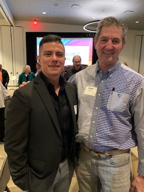 Photo: Director Peter Ninemire with a ROFW success story who I met at the 2019 Conference before his release from prison.