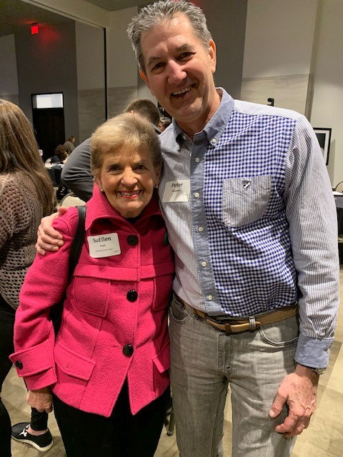 Photo: The Caring Center of Wichita Director Peter Ninemire with Human Rights Activist and ROFW Co-founder, SueEllen Fried