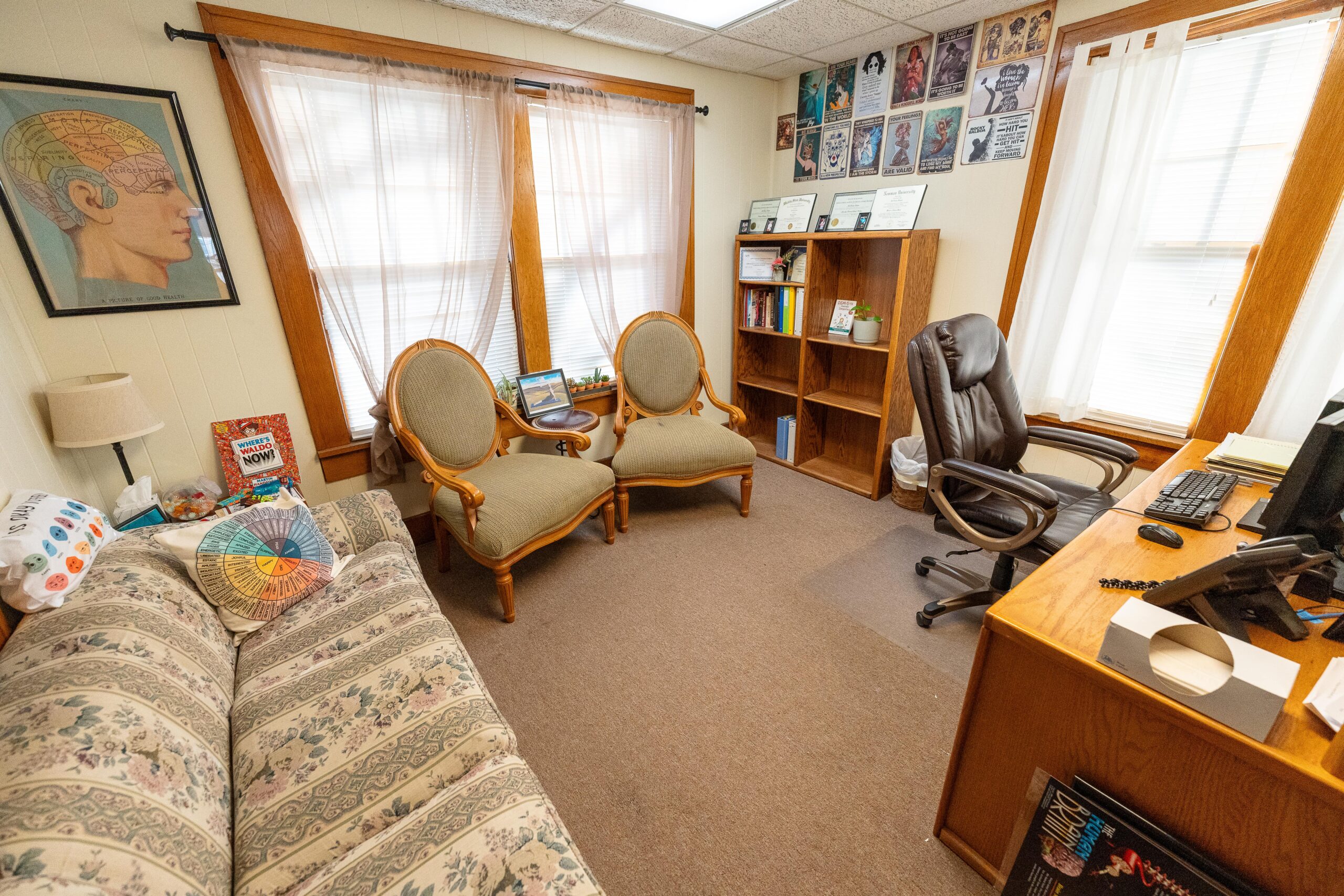 Therapy office at the Caring Center of Wichita